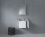 DURAVIT - ME by Starck Umývátko nábytkové 430x300 mm, s přepadem, s otvorem pro baterii, WonderGliss, bílá 07234300001