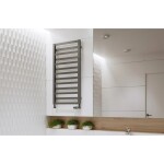 Instalprojekt - Koupelnový radiátor POPPY zlatá barva - Barva - Zlatá, Doporučená topná tyč (W) - 400, Rozměr A - 40, Rozměr C - 100, Skutečný rozměr radiátoru (v mm) - 400 x 990 mm, Typ připojení - Klasické (na rozteč) RADPPY401084