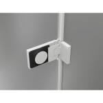 MEXEN/S - Lunar-F L sprchový kout skládací dveře pravá 90 x 70, transparent, bílá 836L-090-070-20-00-P