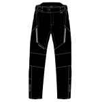 Moto kalhoty Richa Buster 2 WP černé - zkrácené - Xxl
