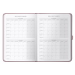 Busy B Týdenní rodinný diář Dusty Pink Family Diary 2026, růžová barva, papír