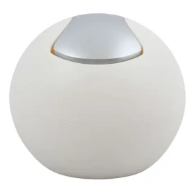 Spirella BOWL MATT mini výklopný odpadkový koš 1 L matný bílý / plast (7610583203700)