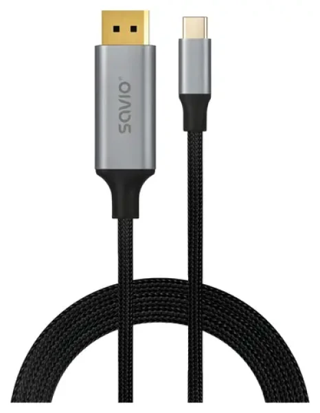 CL-208 USB-C na DisplayPort černá / Kabel / 8K 60Hz / 2 m / 32,4 Gbit/s (CL-208)