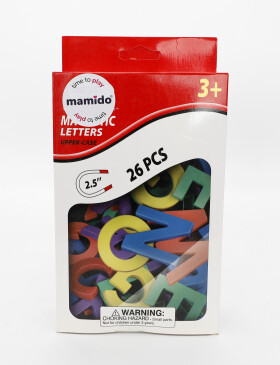 Mamido Barevná magnetická abeceda - 26 písmen, velikost 6,35 cm MT1525