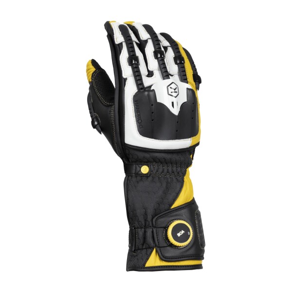 Sportovní motocyklové rukavice Knox Handroid V žluté - S