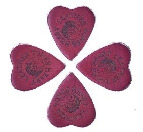 Timber Tones Leather Tones Heart Cognac Leather 4-Pack