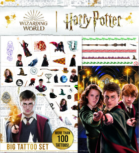 Jiri Models, 3431-3, velký set s tetováním a omalovánkami, Harry Potter
