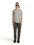 Dámské merino triko s krátkým rukávem ICEBREAKER Wmns 125 Cool-Lite Sphere SS Tee Vert, Metro Hthr velikost: L
