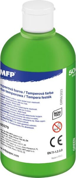 Temperové barvy 500ml zelená světlá