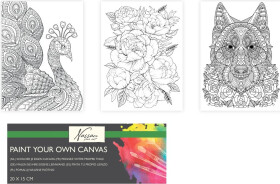 Malování na předtištěné plátno 20x15 cm - Craft Creative