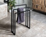 SAPHO - SKA stojan na ručníky 550x800x200, černá mat SKA303