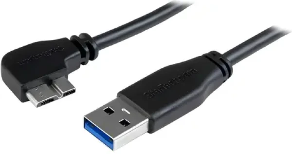 StarTech USB-A - Micro-USB B Slim kabel pravoúhlý / Kabel / USB 3.0 / 5 Gbit/s / 2 m (USB3AU2MLS)