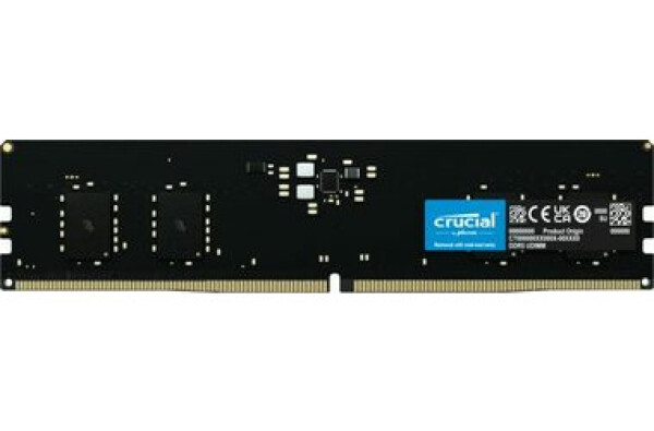 Crucial 8GB (1x8GB) 4800Mhz / DDR5 / PC5-38400 / CL40-39-39 / 1.1V / single rank x16 (CT8G48C40U5)