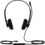 Yealink UH34 Lite Dual Teams USB Headset otevřená (On Ear) kabelová Duo černá Tlačítko Microsoft Teams telefon