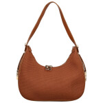 Stylová dámská koženková kabelka na rameno Agatha, hnědá