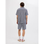 Jack&Jones krátké tepláky JPSTJAIDEN COBA STRIPE JOG SHORTS REG SN 12274413 OCEAN CAVERN m