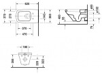 DURAVIT - DuraStyle Závěsné WC, s HygieneGlaze, bílá 2537092000