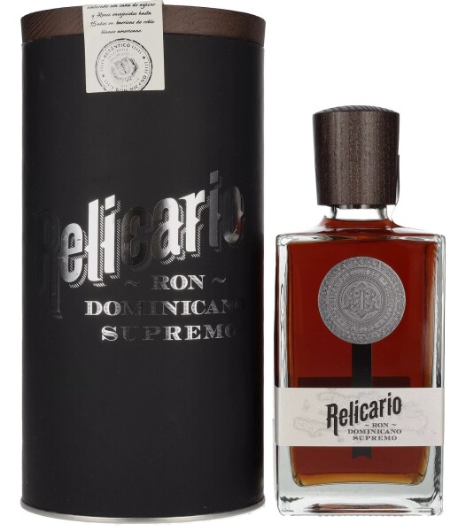 Relicario Ron Dominicano SUPREMO Solera Rum 15y 40% 0,7 l (tuba)