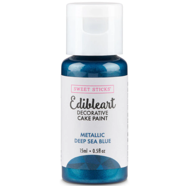 Metalická barva tekutá 15ml Deep Sea Blue - Sweet Sticks