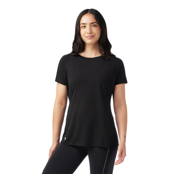 Dámské merino tričko s krátkým rukávem SMARTWOOL Women's Active Ultralite Short Sleeve, Black velikost: S