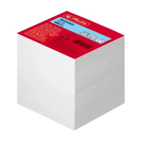 Herlitz Poznámkový blok / 9x9x9 cm / 900 listů / bílá (146225)