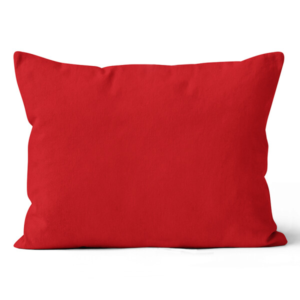 Mikroplyšový povlak na polštář 50x70 cm Červený