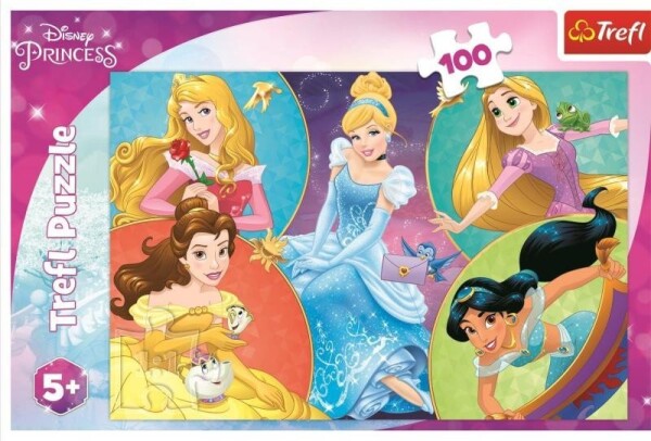 TREFL Puzzle Disney princezny Setkání sladkých princezen 100 dílků