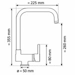 Eisl - Páková dřezová baterie WINDOW se sklopným výtokem, chrom 24550 24550