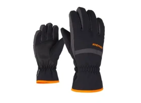 Ziener Lejano AS dětské zimní rukavice Black/Graphite vel. 7