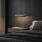 Koupelnové nástěnné LED svítidlo APP1866-1W 40 cm Black OSW-66022