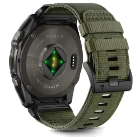 Tech-Protect Nylon Strap zelená / Řemínek pro Garmin Fenix / 5X/5X Plus/6X/6X Pro/7X/8 (51 mm) / Nylon