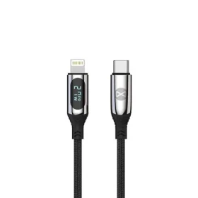 Forever LCD Kabel USB-C (M) - Lightning (M) 1m černá / 27W / LCD displej (5900495082732)