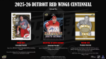 Hokejové karty NHL 2025-26 Upper Deck Detroit Red Wings NHL Centennial Hobby Balíček