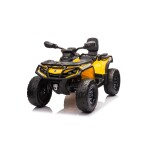 Mamido Dětská elektrická čtyřkolka Can-Am Outlander ATV 4x200W žlutá