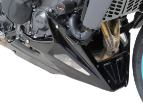 Yamaha MT-09 24-25 Klín pod motor - 3 barvy - Karbonový vzhled-stříbrná mřížka