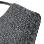 Jídelní židle, šedá, látka, DCL-E2008 GREY2