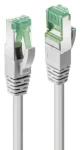 Lindy Cat6a S/FTP šedá / Patch kabel / RJ-45 / 15 m / 10 Gbit (47924)