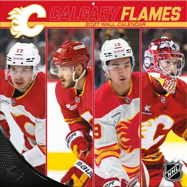 JF Turner Kalendář Calgary Flames NHL 2027 Wall Calendar