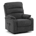Polohovací křeslo, elektrické kabelové ovládání, šedá, látka, TV-S8348 GREY2