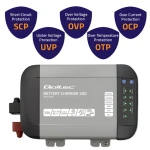 Qoltec Monolith / Nabíječka akumulátorů / LiFePO4, AGM, GEL, SLA / 24V / 20A (51953)