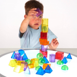 TickiT Geometrické tvary průhledné (36 ks)