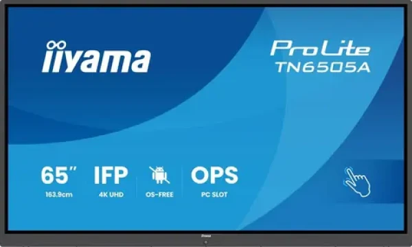 65" iiyama IFP OS-Free / Interaktivní panel / IPS / 3840 x 2160 / 16:9 / dotykový (TN6505A-B1AG)
