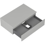 MEXEN/S - Orio koupelnová skříňka pod umyvadlo 80 cm s deskou, 1 šuplík, šedá mat 91A10-08023-1-BFC62