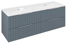 SAPHO - CIRASA umyvadlová skříňka s dvojumyvadlem 141x54x46cm, siena strip CR141-4242S-21