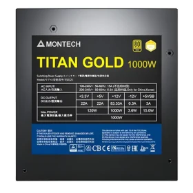 Montech Titan Gold 1000W / ATX / 1000W / 80 PLUS Gold / PCIe 5.0 / modulární (TIS0125)