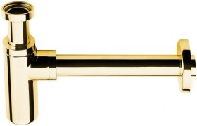 Sapho Umyvadlový sifon 5/4", odpad 32 mm, kulatý, zlato SI517