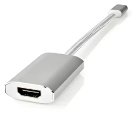 Nedis USB-C na HDMI adaptér stříbrný / Adaptér / USB 3.2 Gen 1 / 4K@60Hz / Power Delivery (CCTB64680AL02)