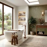 REA - Volně stojící baterie Venti Brush Copper REA-B9649