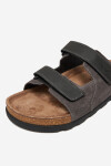 Pantofle Rieker 21160-45 Přírodní kůže (useň) - Semiš