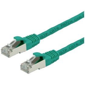 Value 21.99.1273 RJ45 síťové kabely, propojovací kabely CAT 6 S/FTP 7.00 m zelená dvoužilový stíněný, bez halogenů, samozhášecí 1 ks
